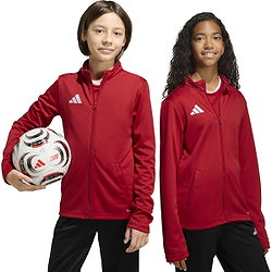 Présentation: Adidas Entrada 26 Veste D'entraînement Enfants - Rouge / Blanc