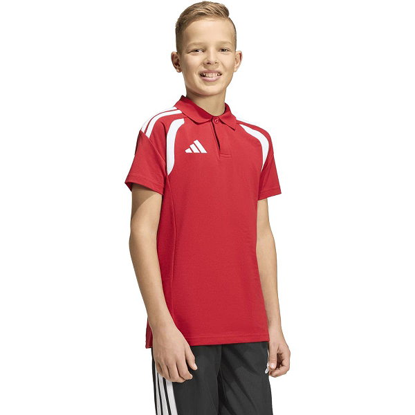 Adidas Tiro 26 League Polo Enfants - Rouge / Blanc