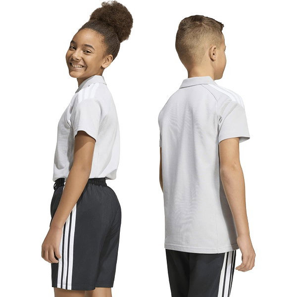 Adidas Tiro 26 League Poloshirt Kinder - Grau / Weiß