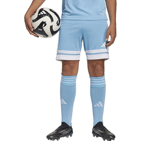 Adidas Squadra 25 Short Kinderen - Hemelsblauw / Wit
