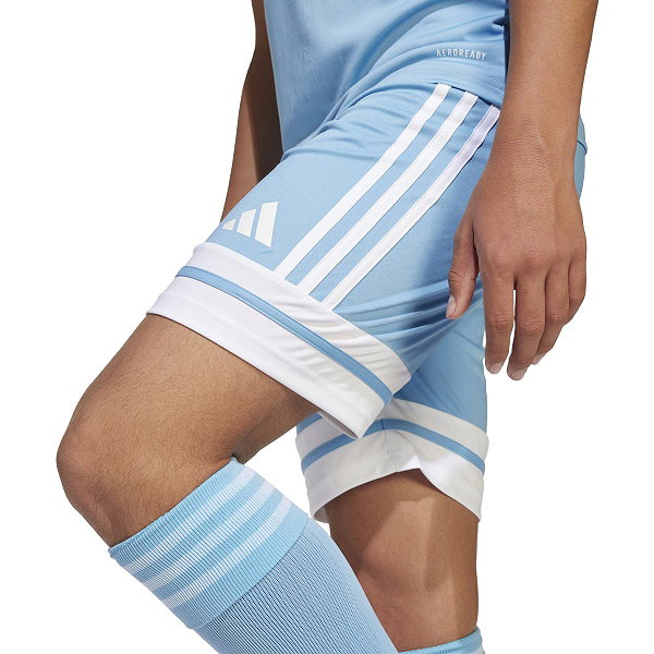 Adidas Squadra 25 Short Kinderen - Hemelsblauw / Wit
