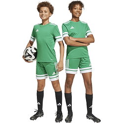 Présentation: Adidas Squadra 25 Short Enfants - Vert / Blanc