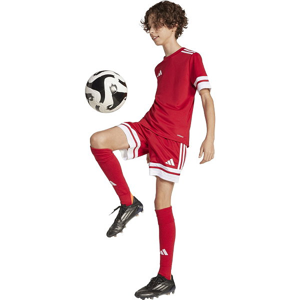 Adidas Squadra 25 Short Kinderen - Rood / Wit