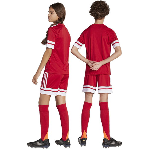 Adidas Squadra 25 Short Kinderen - Rood / Wit