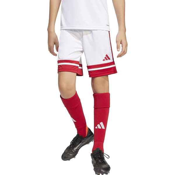 Adidas Squadra 25 Short Enfants - Blanc / Rouge