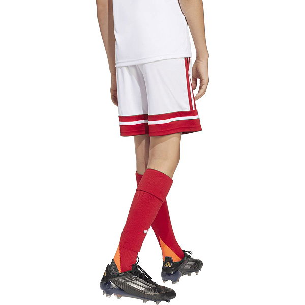Adidas Squadra 25 Short Enfants - Blanc / Rouge