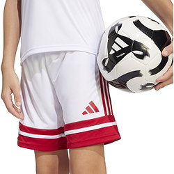 Présentation: Adidas Squadra 25 Short Enfants - Blanc / Rouge