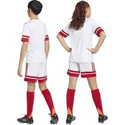 Présentation: Adidas Squadra 25 Short Enfants - Blanc / Rouge