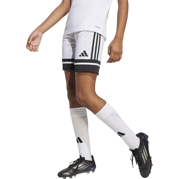 Adidas Squadra 25 Short Enfants - Blanc / Noir