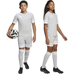 Présentation: Adidas Squadra 25 Short Enfants - Gris / Blanc