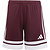 Adidas Squadra 25 Short Enfants - Bordeaux / Blanc
