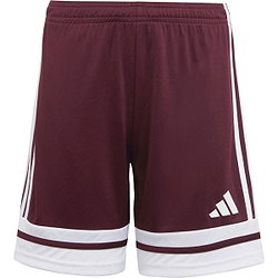 Adidas Squadra 25 Short Enfants - Bordeaux / Blanc