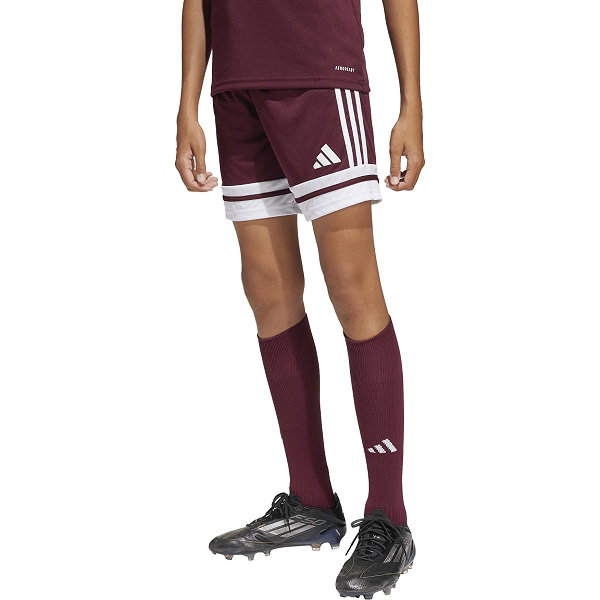 Adidas Squadra 25 Short Kinderen - Bordeaux / Wit