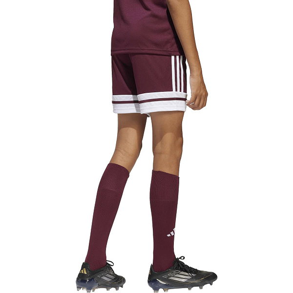Adidas Squadra 25 Short Kinderen - Bordeaux / Wit