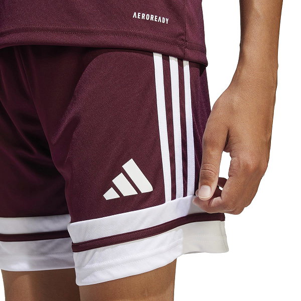 Adidas Squadra 25 Short Kinderen - Bordeaux / Wit