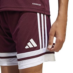 Voorvertoning: Adidas Squadra 25 Short Kinderen - Bordeaux / Wit