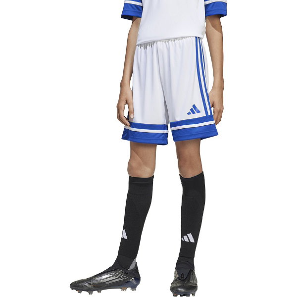 Adidas Squadra 25 Short Enfants - Blanc / Royal