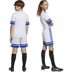 Présentation: Adidas Squadra 25 Short Enfants - Blanc / Royal