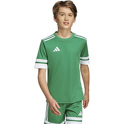 Présentation: Adidas Squadra 25 Maillot Manches Courtes Enfants - Vert / Blanc