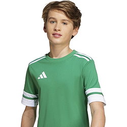 Présentation: Adidas Squadra 25 Maillot Manches Courtes Enfants - Vert / Blanc