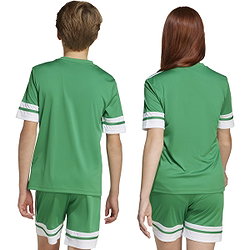 Présentation: Adidas Squadra 25 Maillot Manches Courtes Enfants - Vert / Blanc