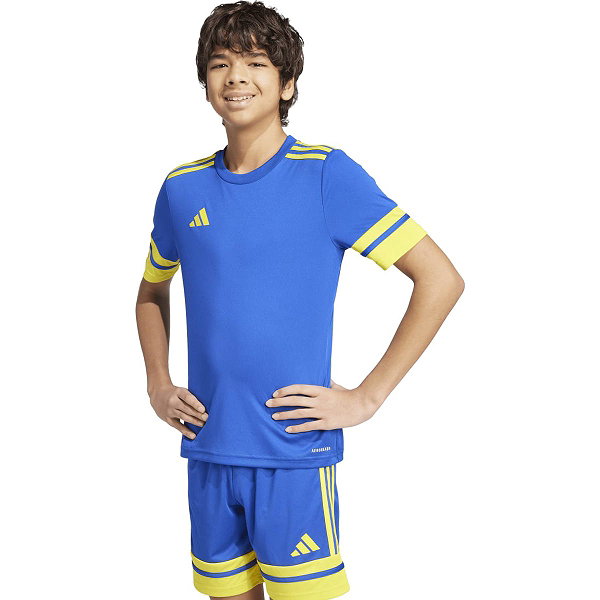 Adidas Squadra 25 Maillot Manches Courtes Enfants - Royal / Jaune