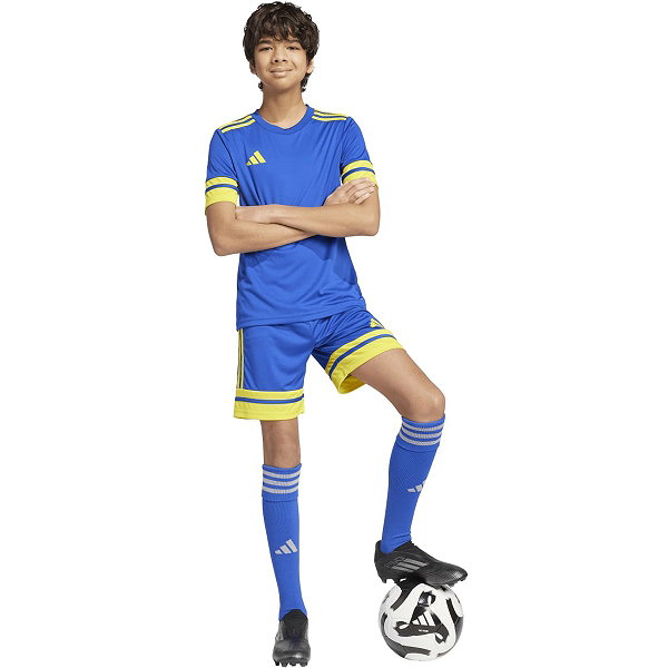 Adidas Squadra 25 Maillot Manches Courtes Enfants - Royal / Jaune