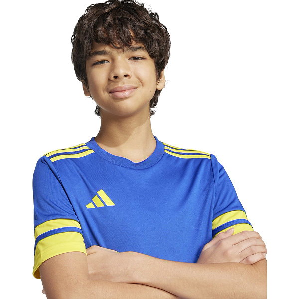 Adidas Squadra 25 Maillot Manches Courtes Enfants - Royal / Jaune