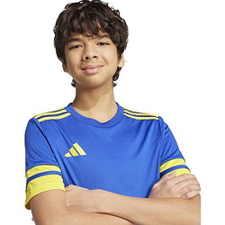 Présentation: Adidas Squadra 25 Maillot Manches Courtes Enfants - Royal / Jaune