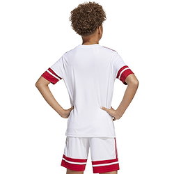 Présentation: Adidas Squadra 25 Maillot Manches Courtes Enfants - Blanc / Rouge