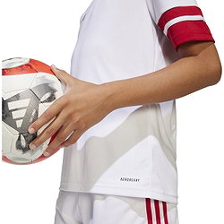 Présentation: Adidas Squadra 25 Maillot Manches Courtes Enfants - Blanc / Rouge
