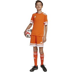 Présentation: Adidas Squadra 25 Maillot Manches Courtes Enfants - Orange / Blanc