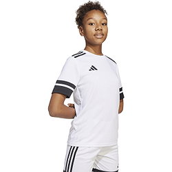 Présentation: Adidas Squadra 25 Maillot Manches Courtes Enfants - Blanc / Noir