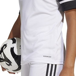 Présentation: Adidas Squadra 25 Maillot Manches Courtes Enfants - Blanc / Noir
