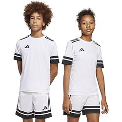 Présentation: Adidas Squadra 25 Maillot Manches Courtes Enfants - Blanc / Noir