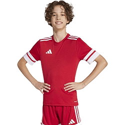 Présentation: Adidas Squadra 25 Maillot Manches Courtes Enfants - Rouge / Blanc