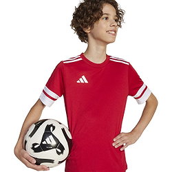 Présentation: Adidas Squadra 25 Maillot Manches Courtes Enfants - Rouge / Blanc