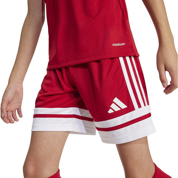 Adidas Squadra 25 Maillot Manches Courtes Enfants - Rouge / Blanc