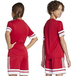 Présentation: Adidas Squadra 25 Maillot Manches Courtes Enfants - Rouge / Blanc