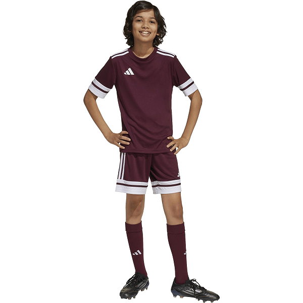 Adidas Squadra 25 Trikot Kurzarm Kinder - Bordeaux / Weiß