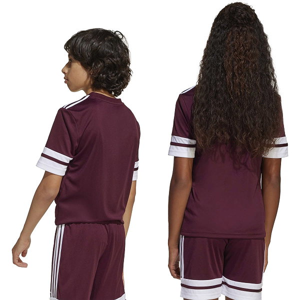 Adidas Squadra 25 Trikot Kurzarm Kinder - Bordeaux / Weiß