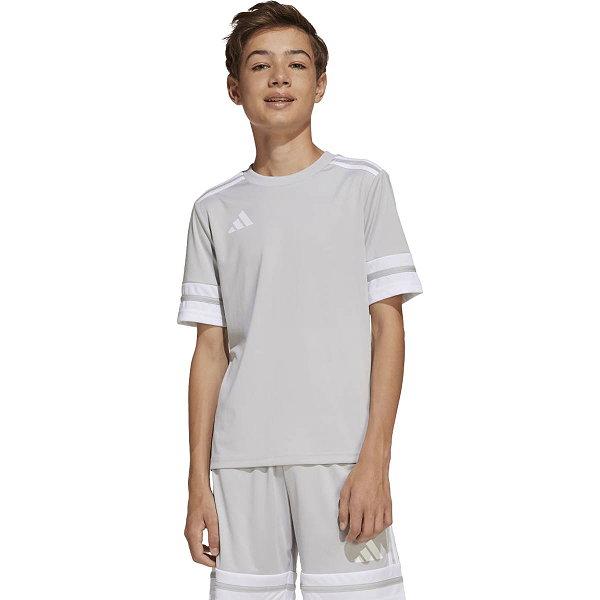 Adidas Squadra 25 Shirt Korte Mouw Kinderen - Grijs / Wit