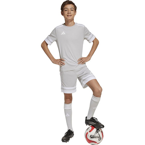 Adidas Squadra 25 Shirt Korte Mouw Kinderen - Grijs / Wit