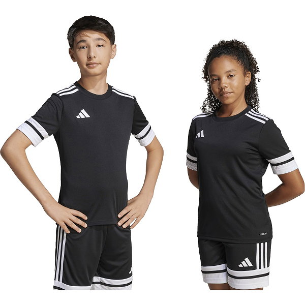 Adidas Squadra 25 Shirt Korte Mouw Kinderen - Zwart / Wit