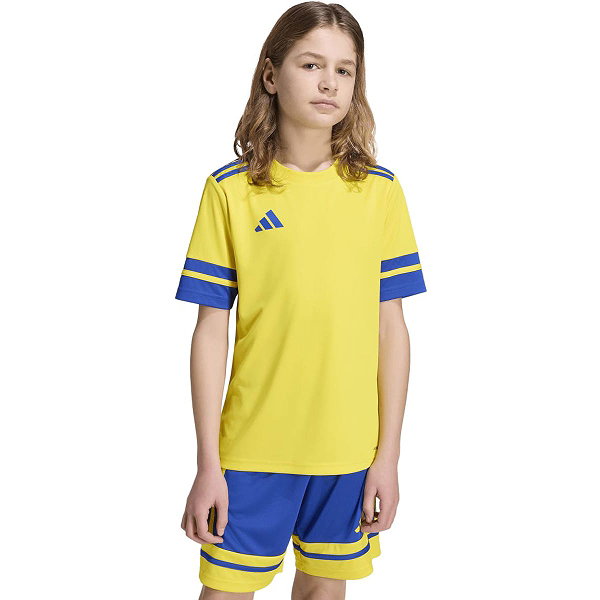 Adidas Squadra 25 Maillot Manches Courtes Enfants - Jaune / Noir
