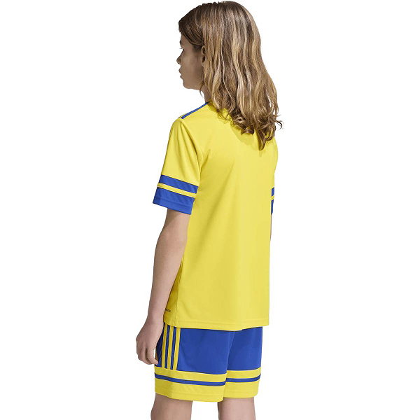 Adidas Squadra 25 Maillot Manches Courtes Enfants - Jaune / Noir