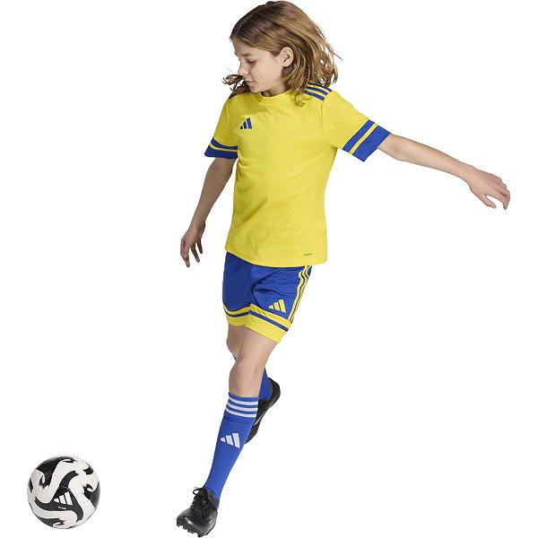 Adidas Squadra 25 Maillot Manches Courtes Enfants - Jaune / Noir