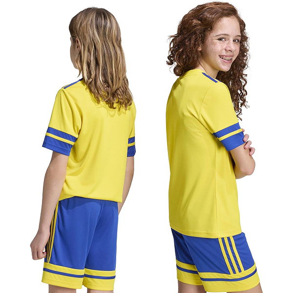Adidas Squadra 25 Maillot Manches Courtes Enfants - Jaune / Noir