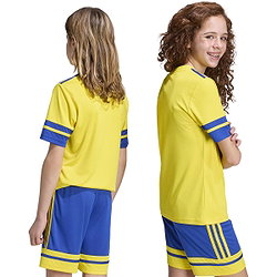 Présentation: Adidas Squadra 25 Maillot Manches Courtes Enfants - Jaune / Noir