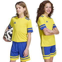 Présentation: Adidas Squadra 25 Maillot Manches Courtes Enfants - Jaune / Noir